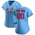 nike Cardinals Light Blue Custom Jersey
