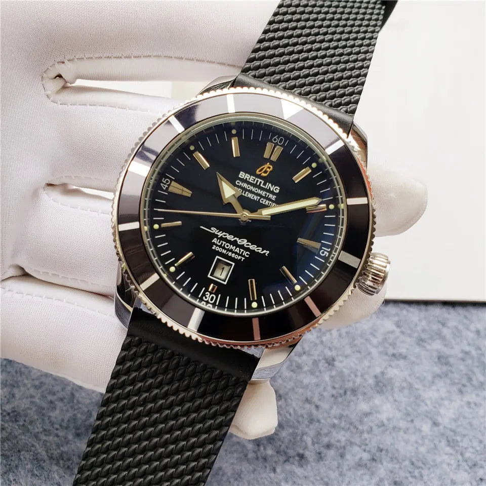 Breitling Black Rubber - Hình 8