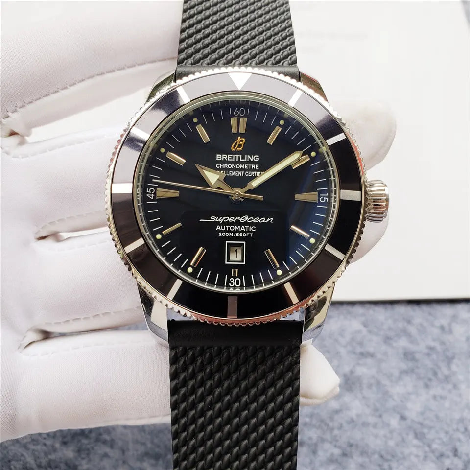 Breitling Black Rubber - Hình 7