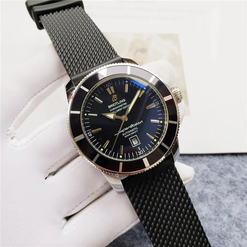Breitling Black Rubber - Hình 9