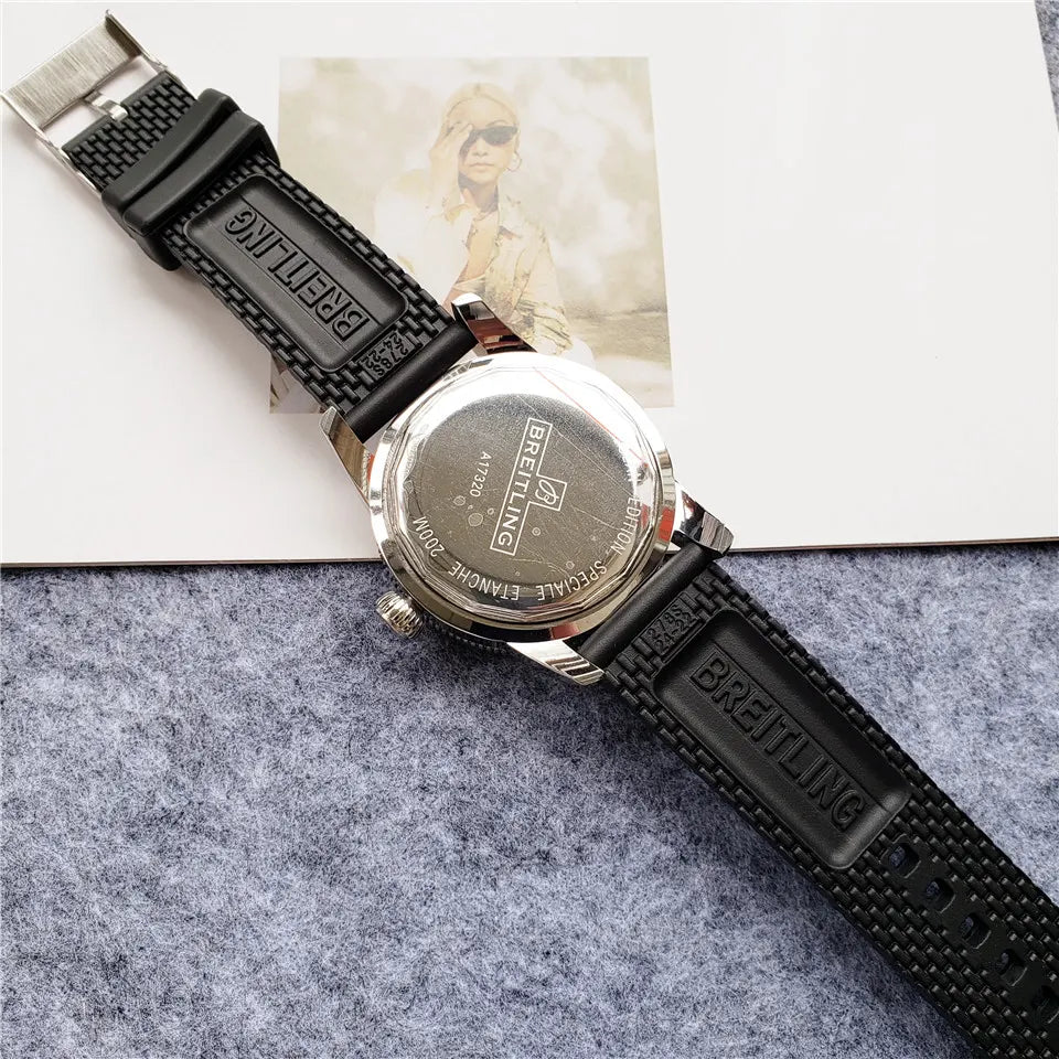 Breitling Black Rubber - Hình 6