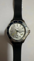 silver Tag Heuer Aquaracer GMT