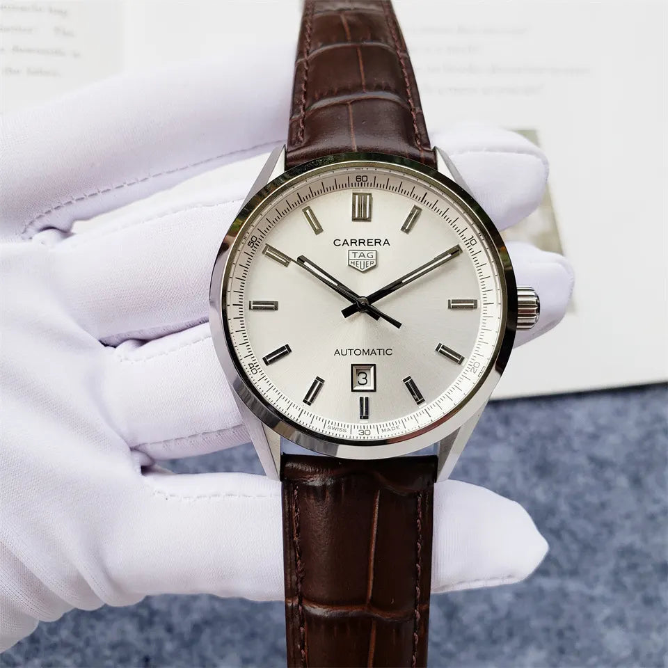 carrera Tag Heuer Silver Dial - Hình 5