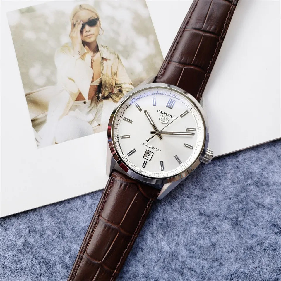 carrera Tag Heuer Silver Dial - Hình 2