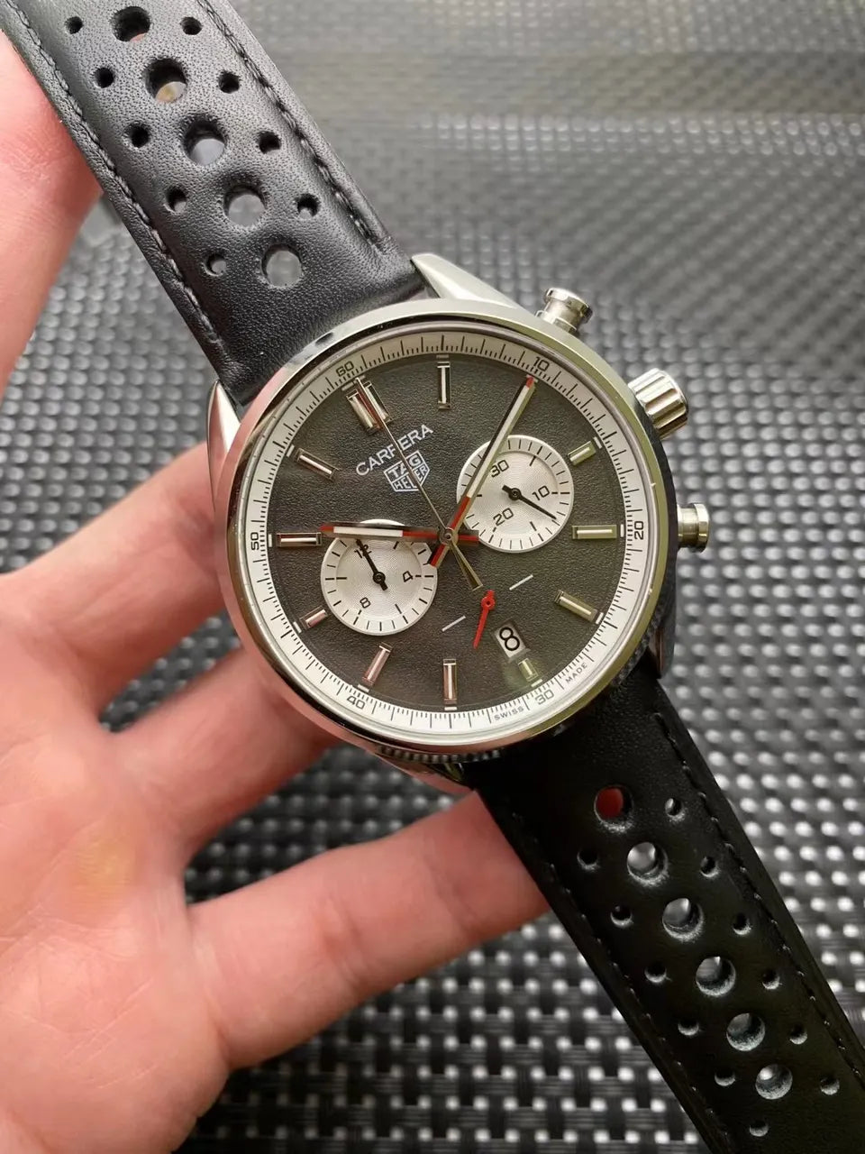 TAG Heuer Black Chronograph - Hình 3