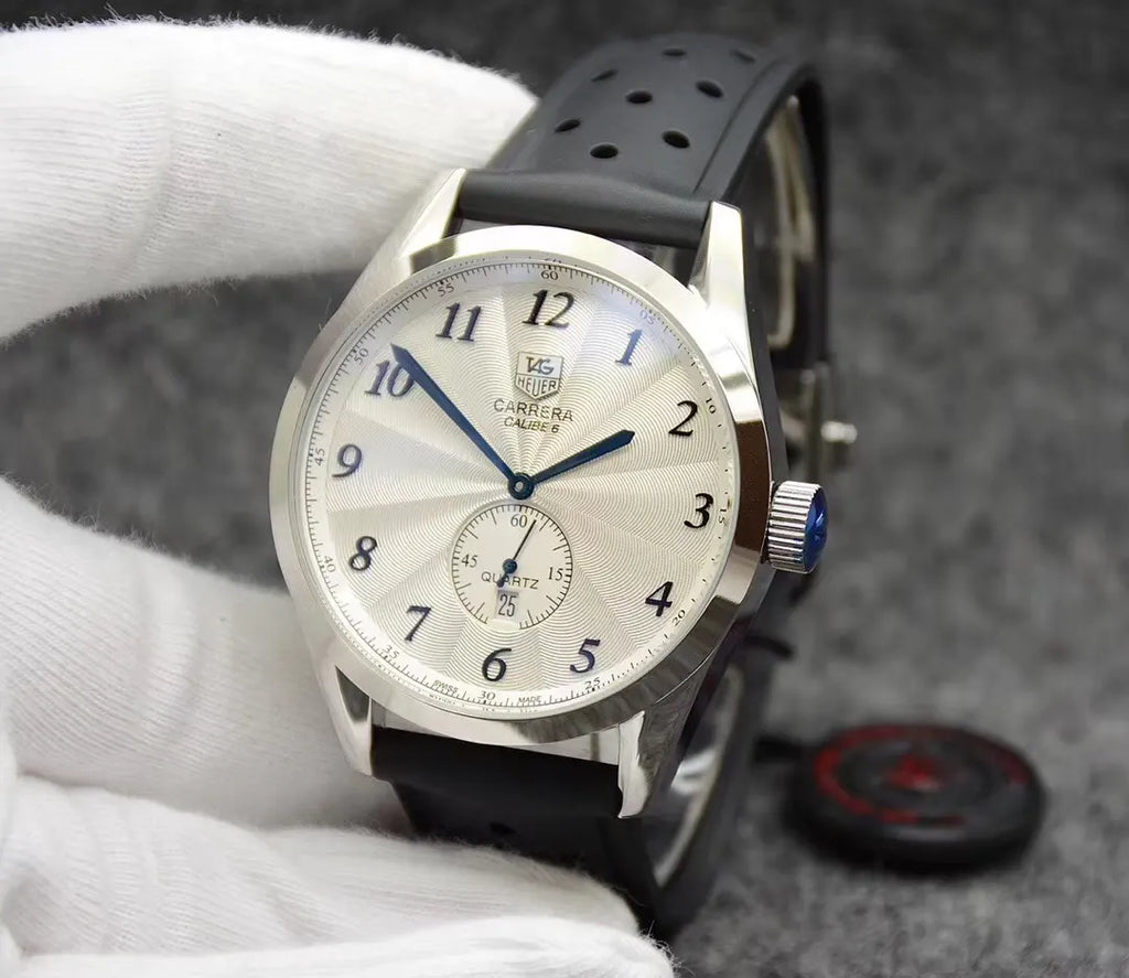 TAG Heuer Silver Rubber