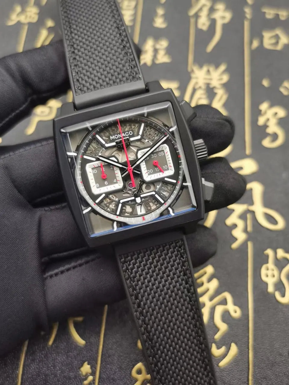 skeleton Tag Heuer Monaco Black – Tag Heuer Monaco Black – Skeleton
