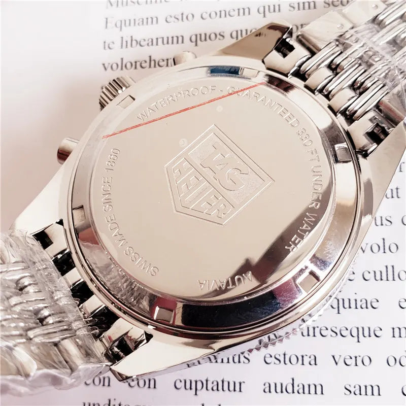 Heuer Autavia Black Dial Chronograph - Hình 2