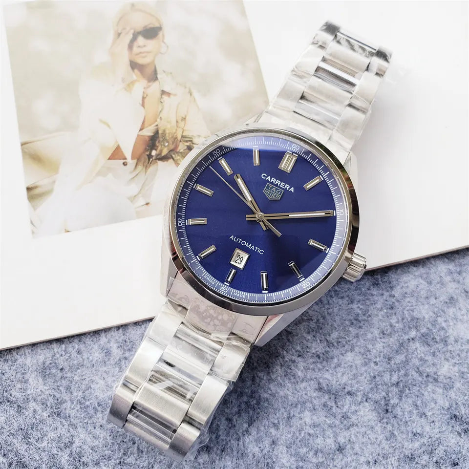 TAG Heuer Carrera Blue Dial stainless - Hình 3