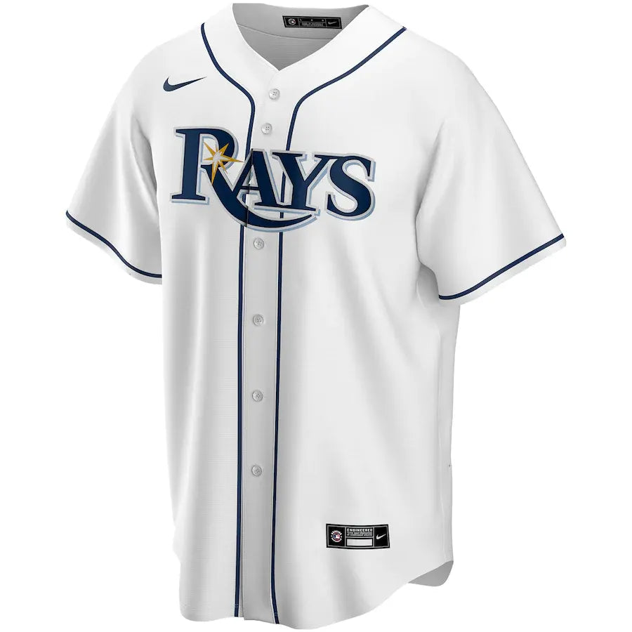nike personalized Rays White Custom Jersey - Hình 2