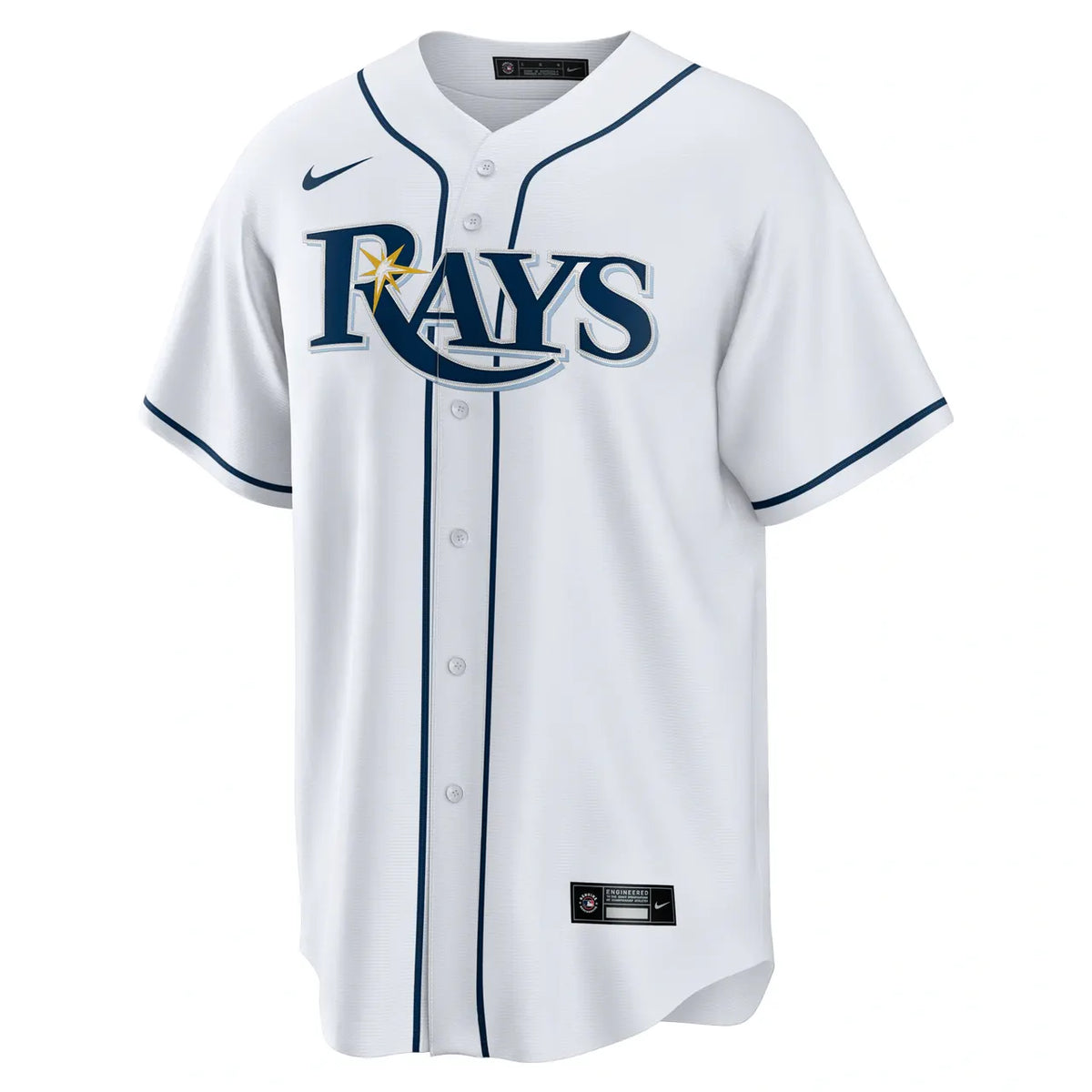 Nike Rays White Home Custom Jersey - Hình 3