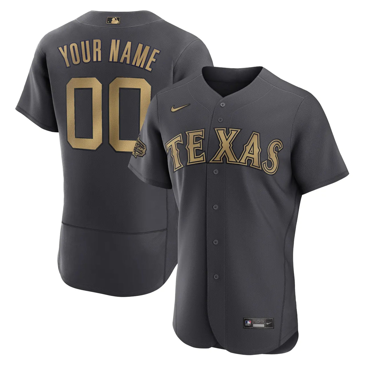 Texas Rangers Gray 2024 Custom Jersey