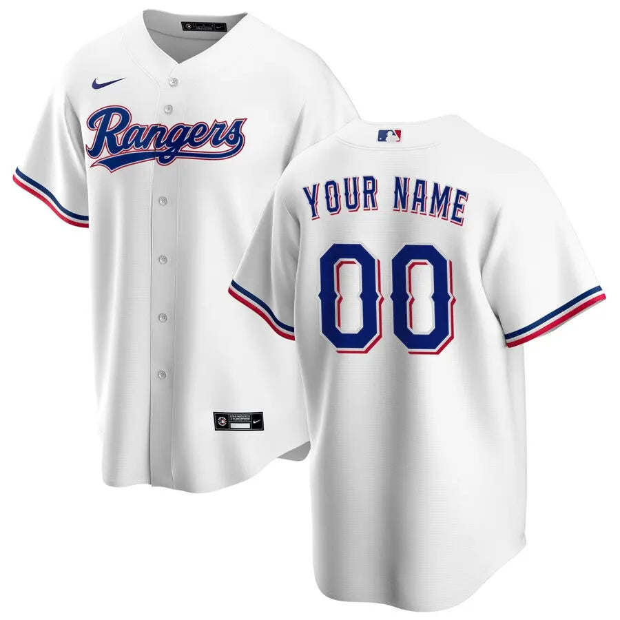 Rangers White Custom Jersey nike