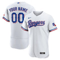 Rangers White Custom Jersey nike