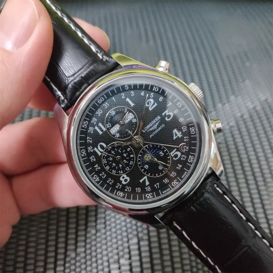 Longines Moonphase Black - Hình 7