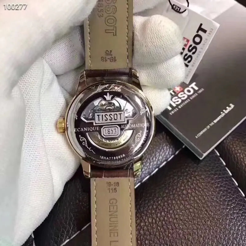 le Tissot Brown Leather Watch