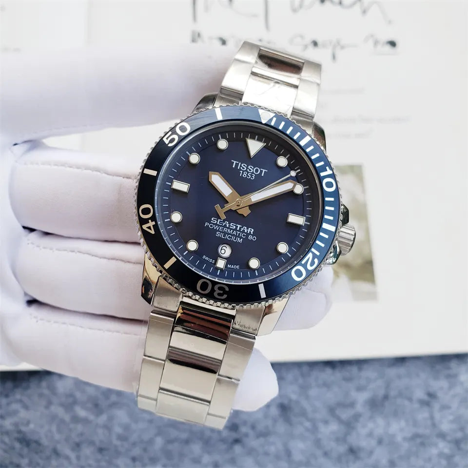 Tissot Seastar Blue Dial - Hình 2