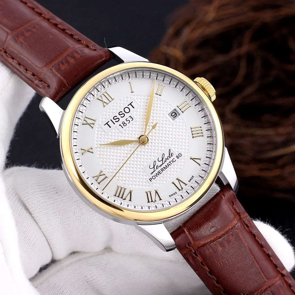 Tissot Le Locle Brown Leather - Hình 3