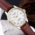 le Tissot Brown Leather Watch