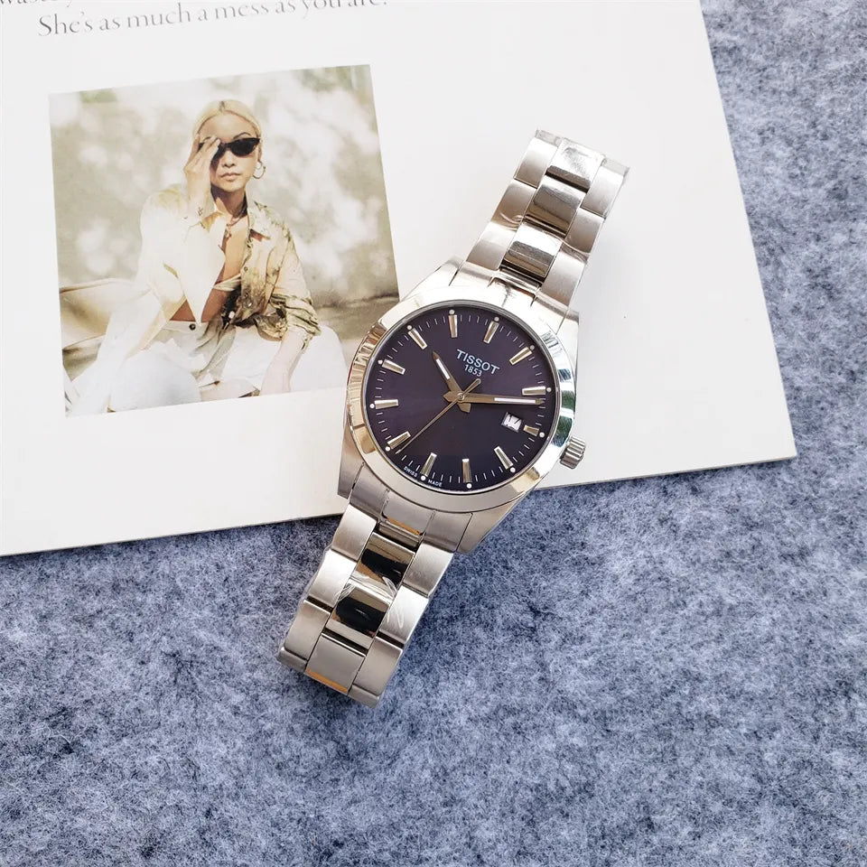 Tissot Blue Dial Watch - Hình 5