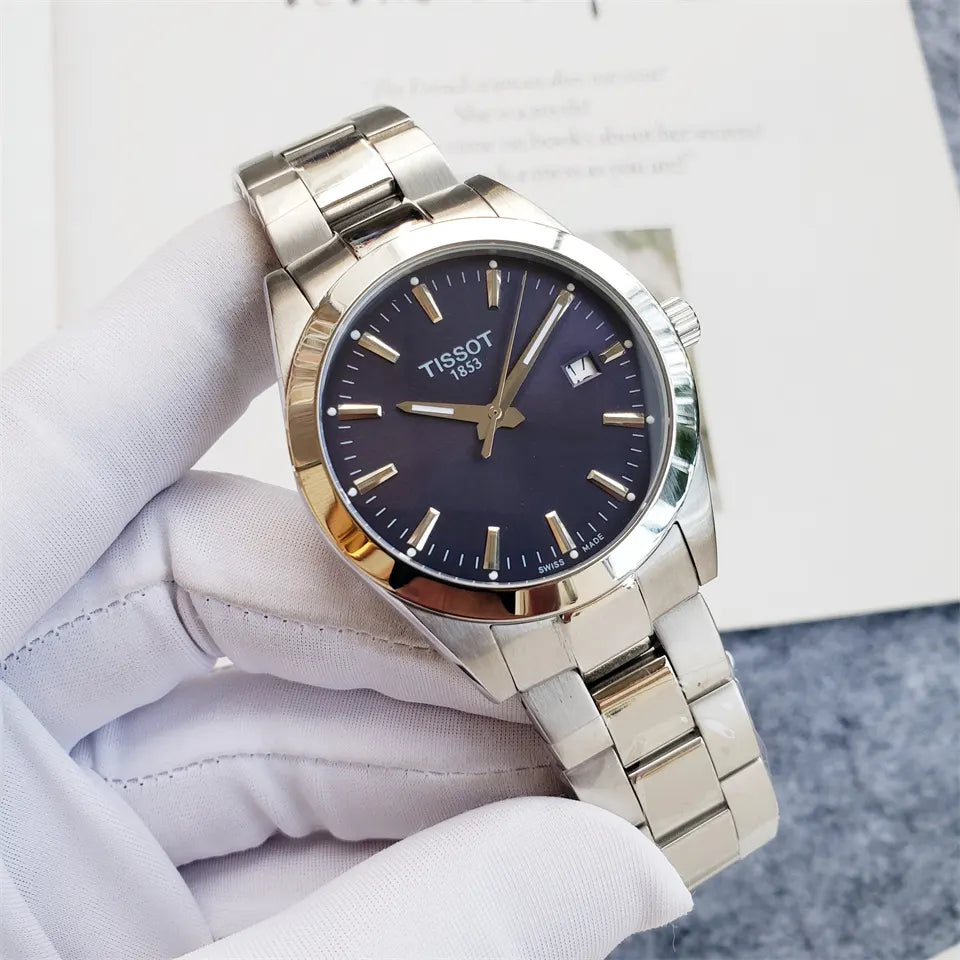 Tissot Blue Dial Watch - Hình 4