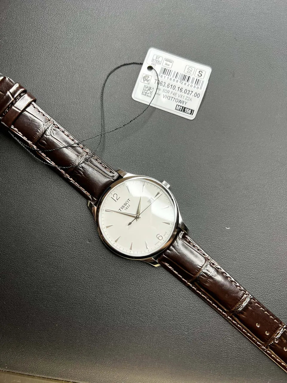 Tissot Silver Dial Leather - Hình 3