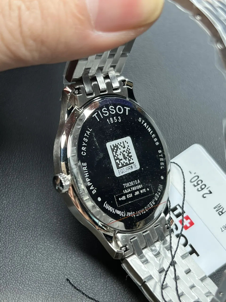 Tissot Black Dial Watch - Hình 4