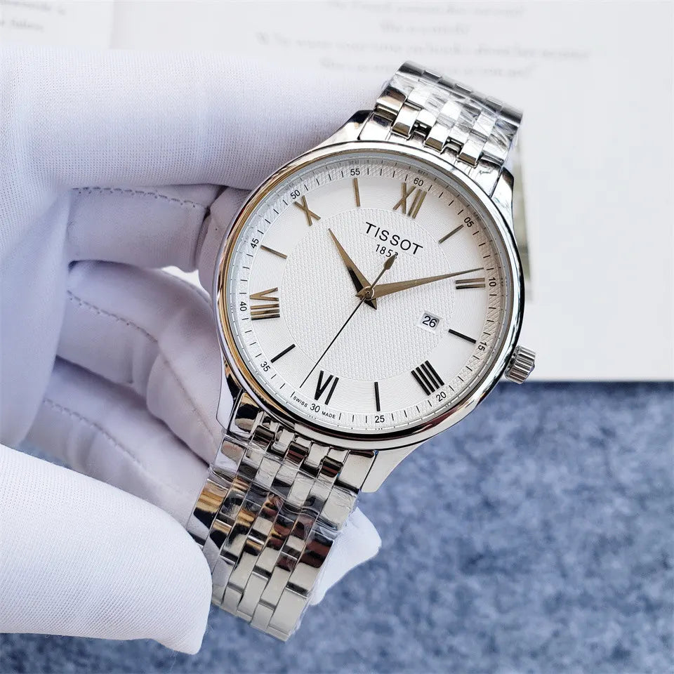 Tissot White Dial Watch - Hình 6