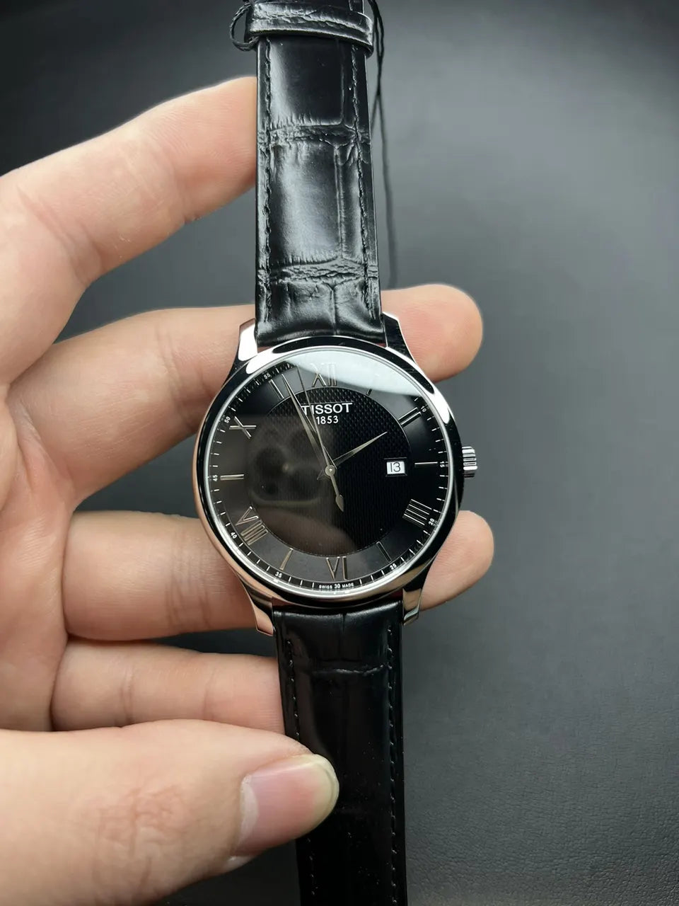 Tissot Black Leather Watch