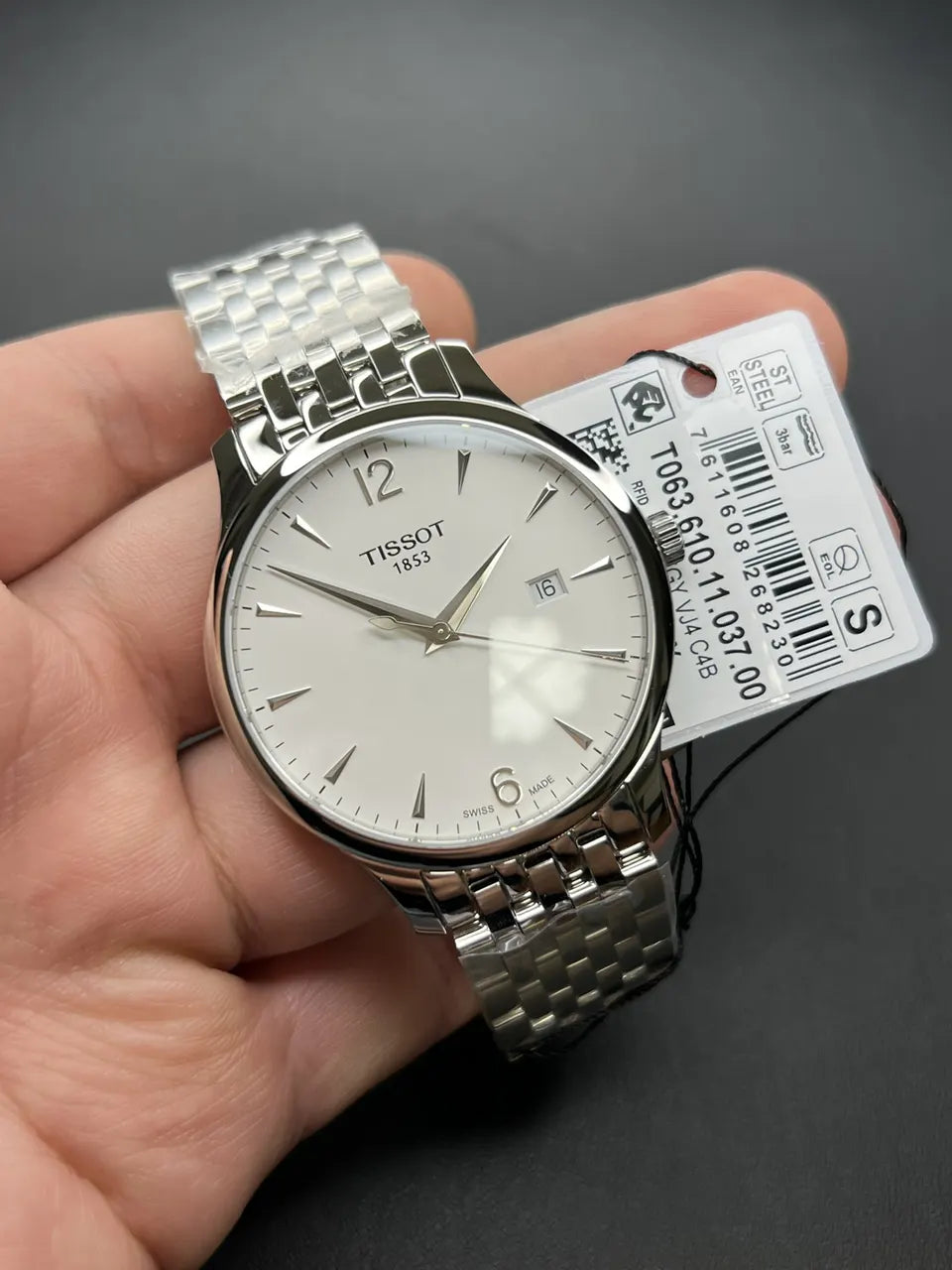 Tissot Silver Dial Steel - Hình 7
