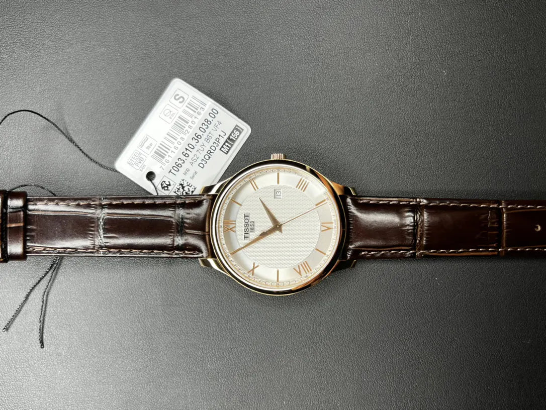 Tissot Rose Gold Leather