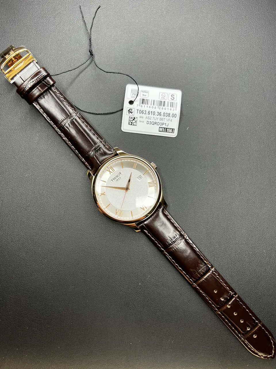 Tissot Rose Gold Leather - Hình 2