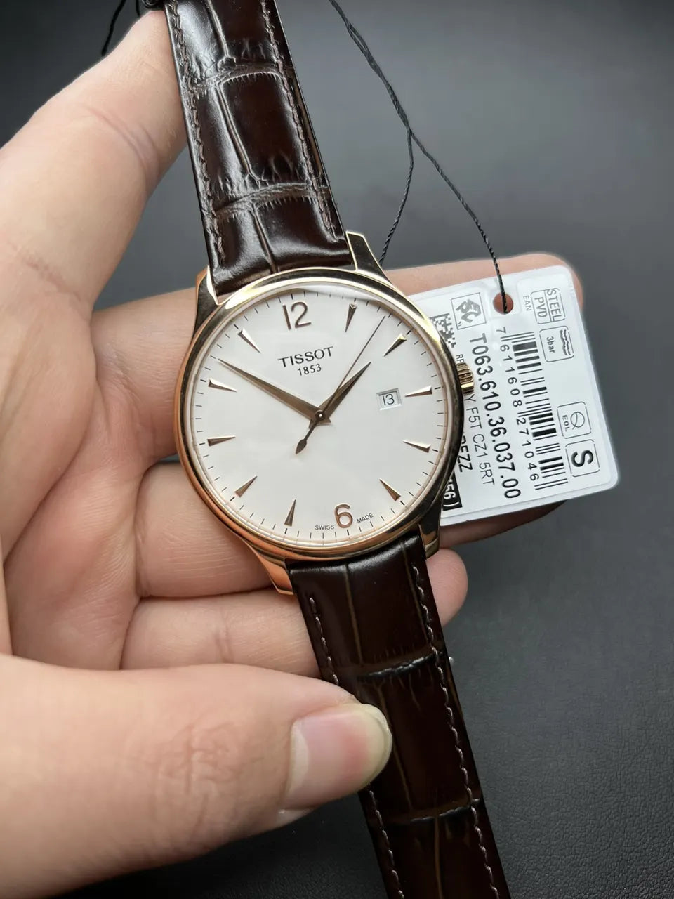 everytime Tissot Rose Gold Leather