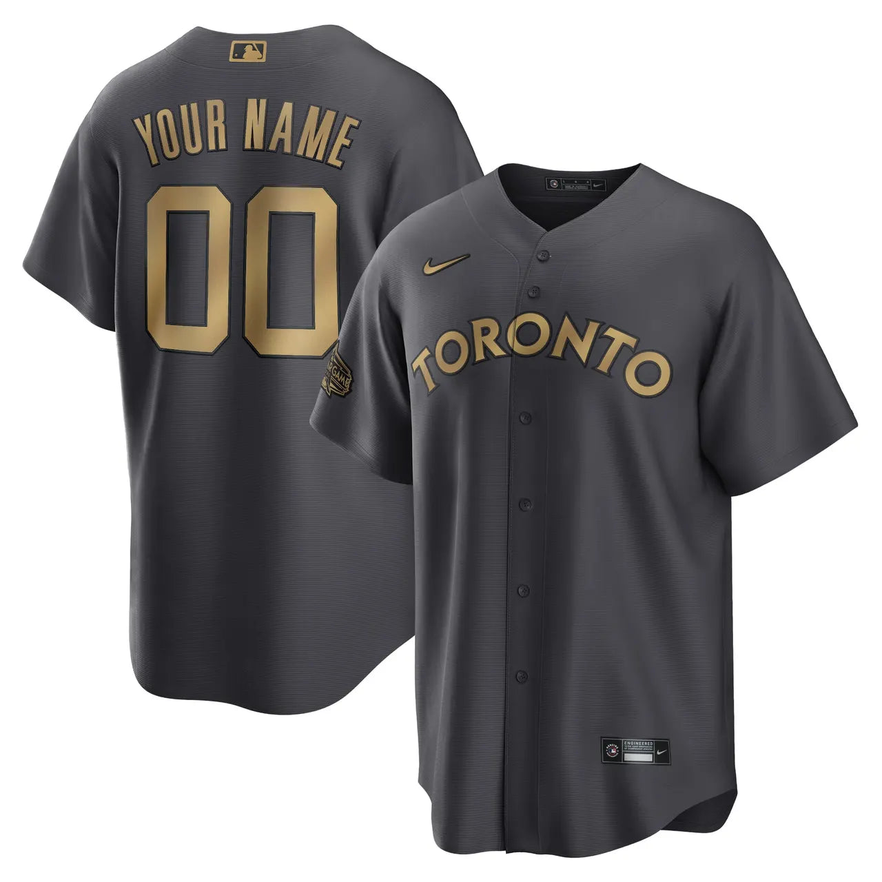 nike Toronto Jays Gray Custom Jersey