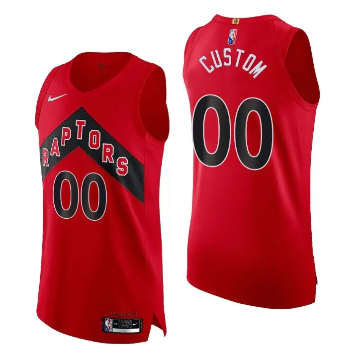 nike personalized Raptors Red Custom Jersey