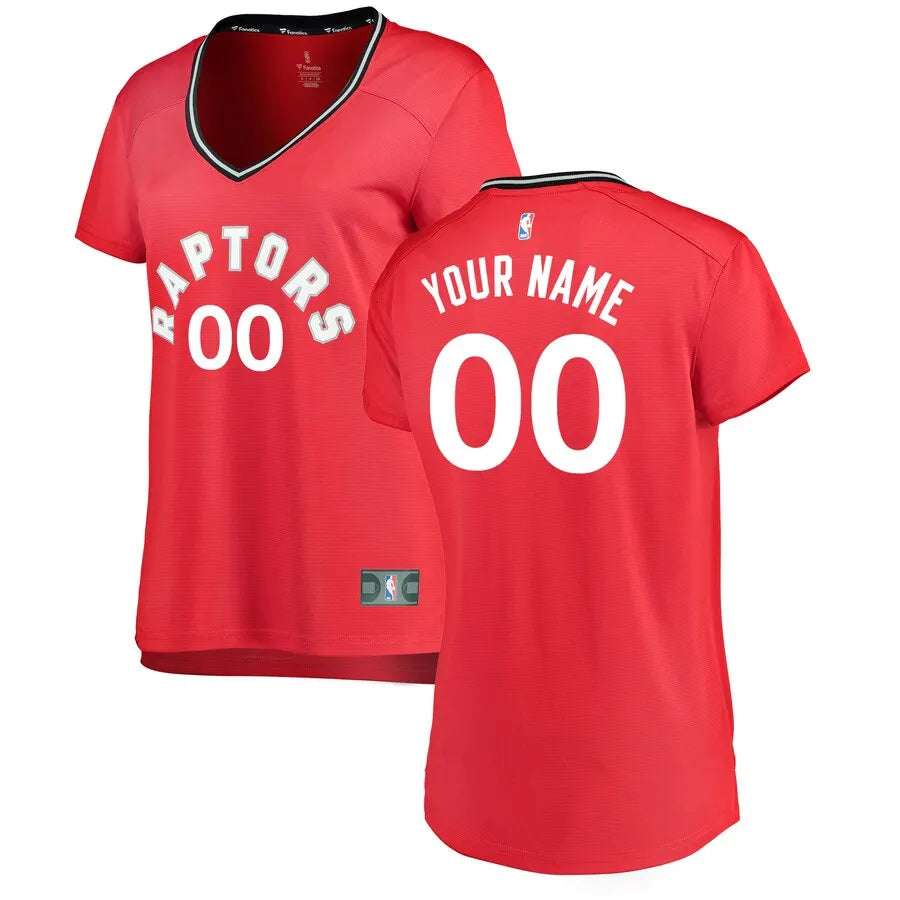 Raptors Women's Red Custom Jersey