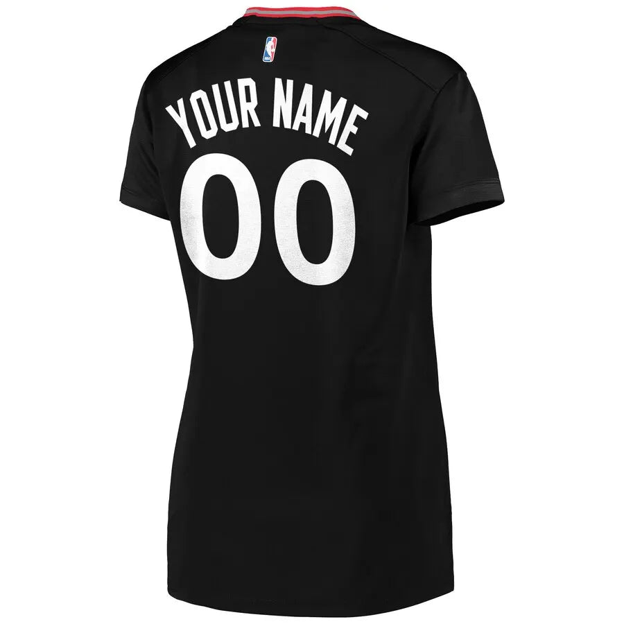 Raptors Black Jersey Women's Custom - Hình 3