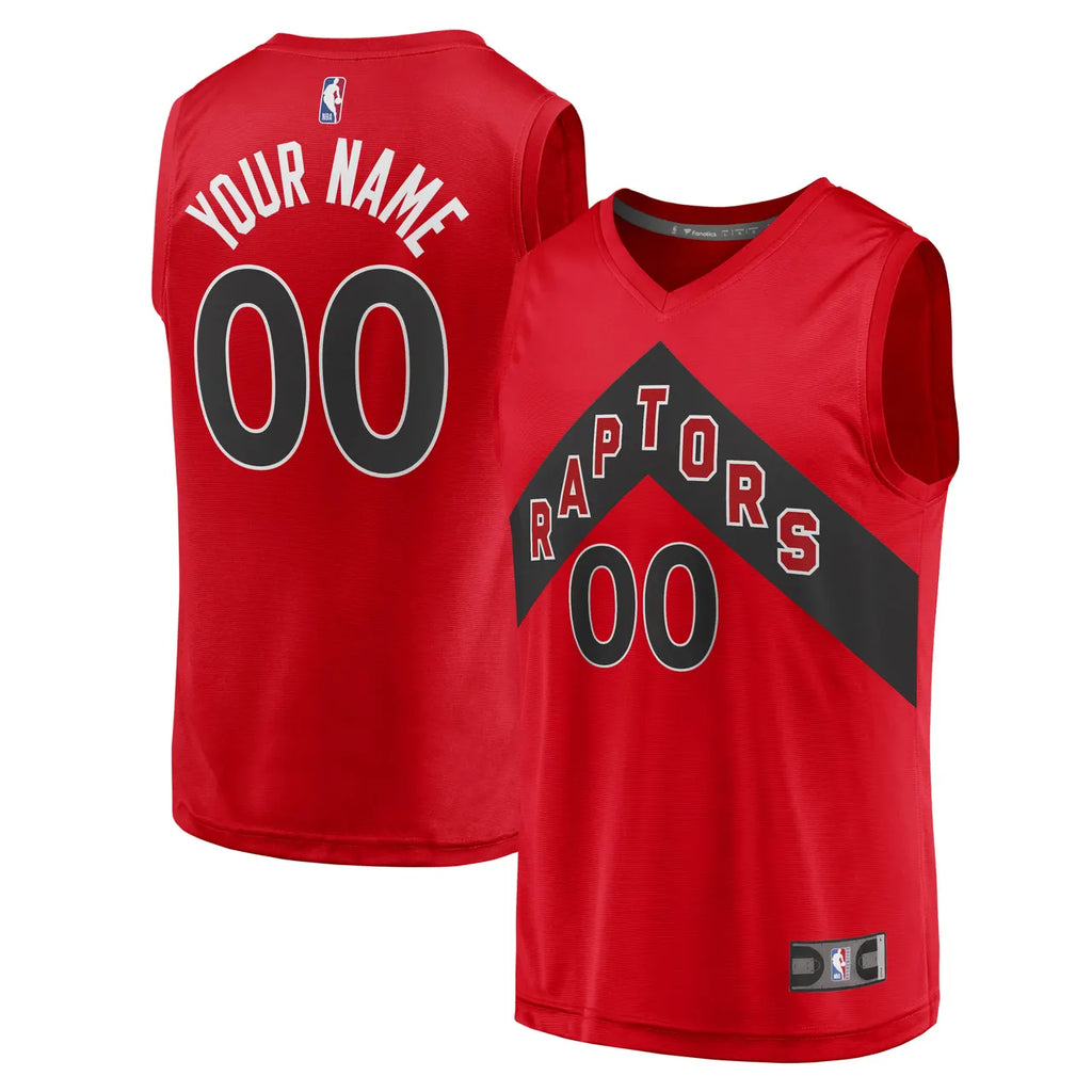 personalized Fanatics Raptors Red Custom Jersey