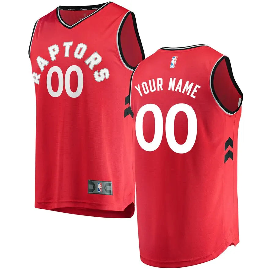 personalized Fanatics Raptors Red Custom Jersey