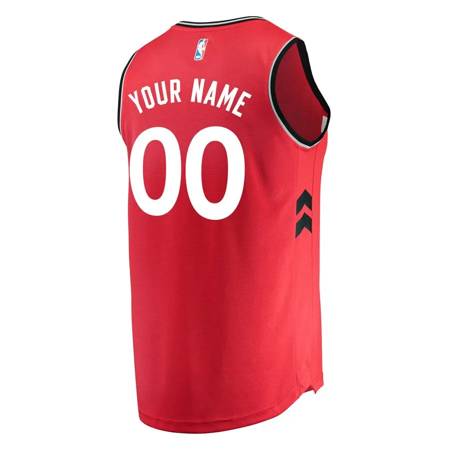 personalized Fanatics Raptors Red Custom Jersey - Hình 3