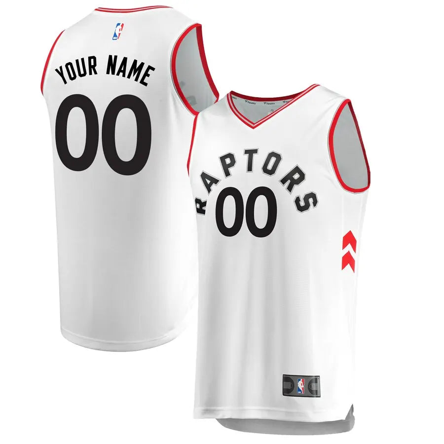 custom Fanatics Raptors White Jersey
