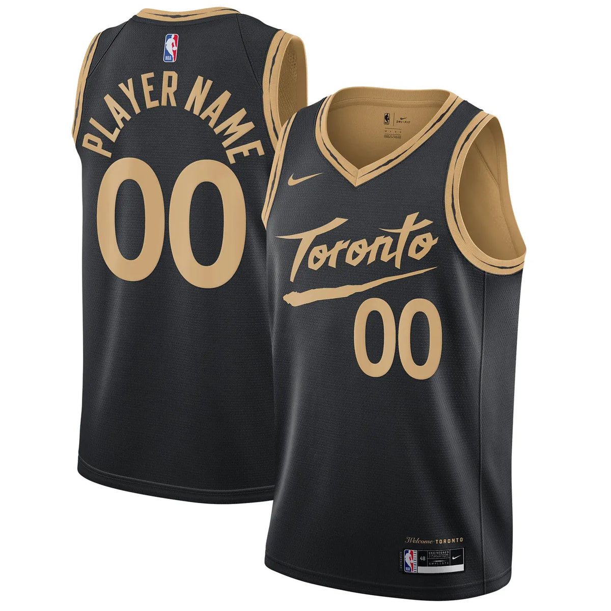 Raptors Black Welcome Jersey - Hình 2