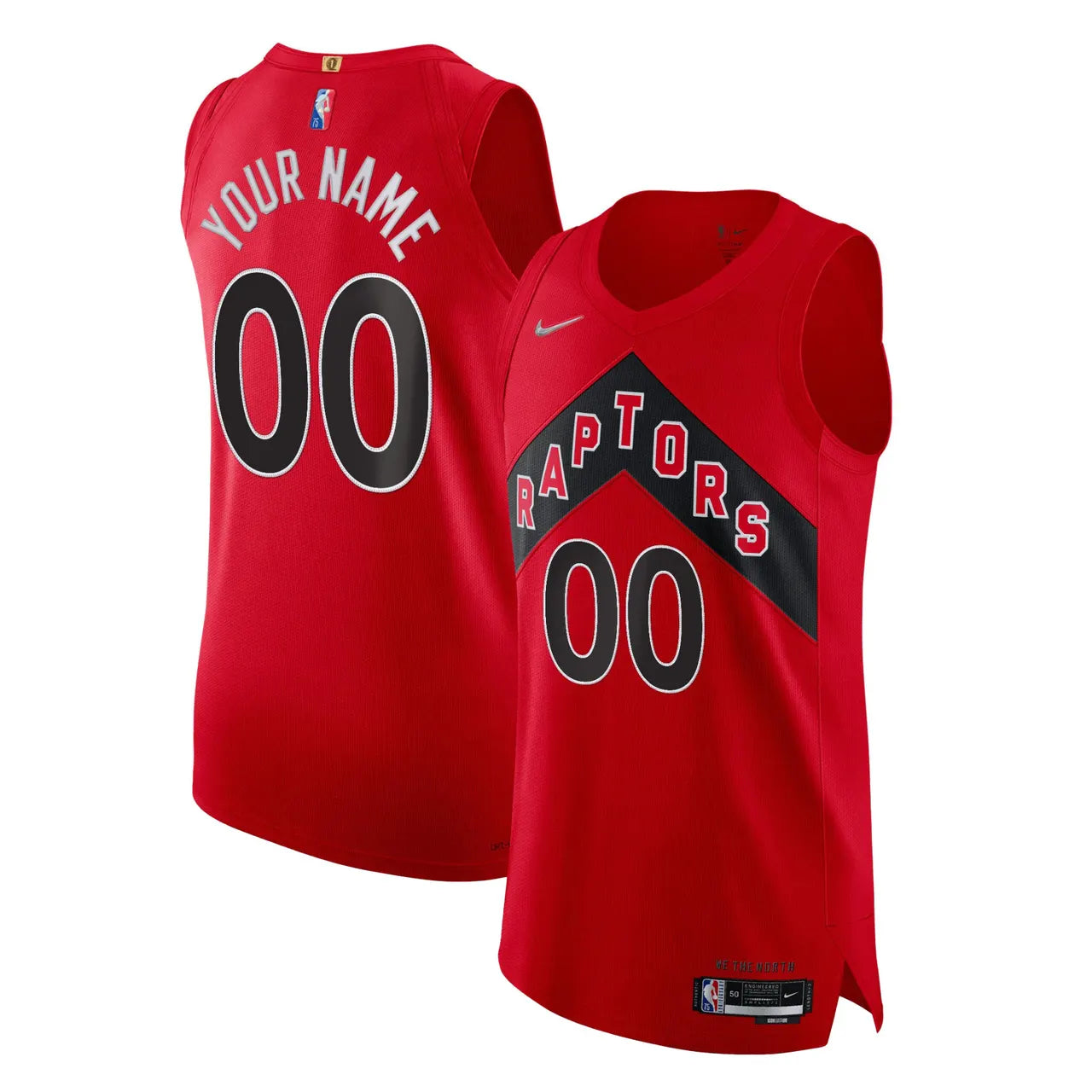 Raptors Red Custom Jersey nike - Hình 2