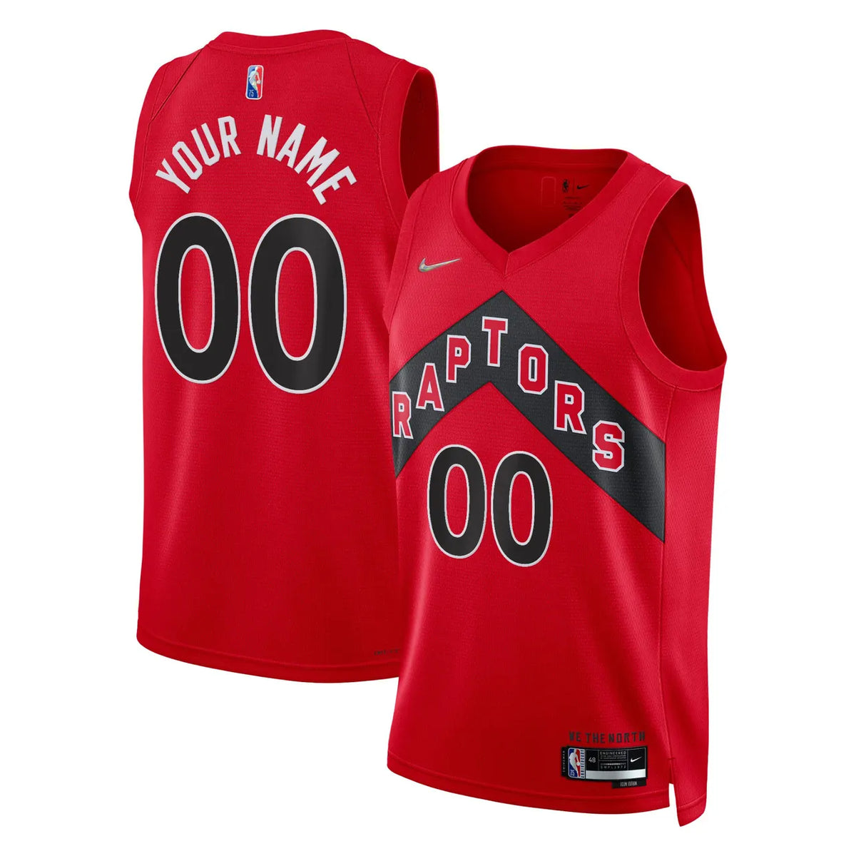 Custom Raptors Red Jersey