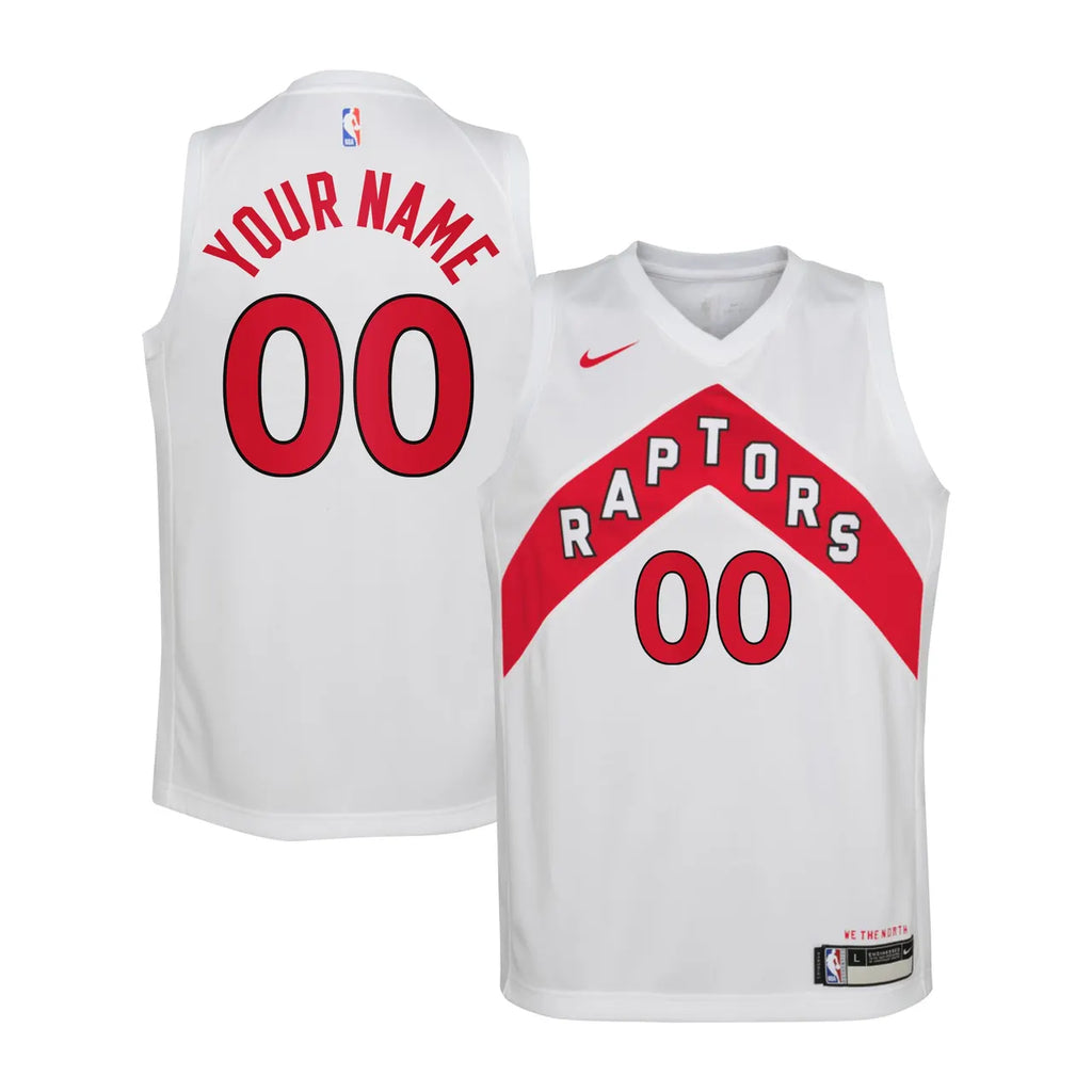 Raptors White Jersey Custom