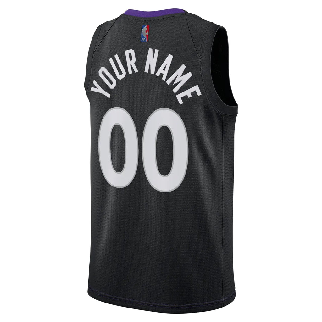 nike Raptors Black Custom Jersey - Hình 3