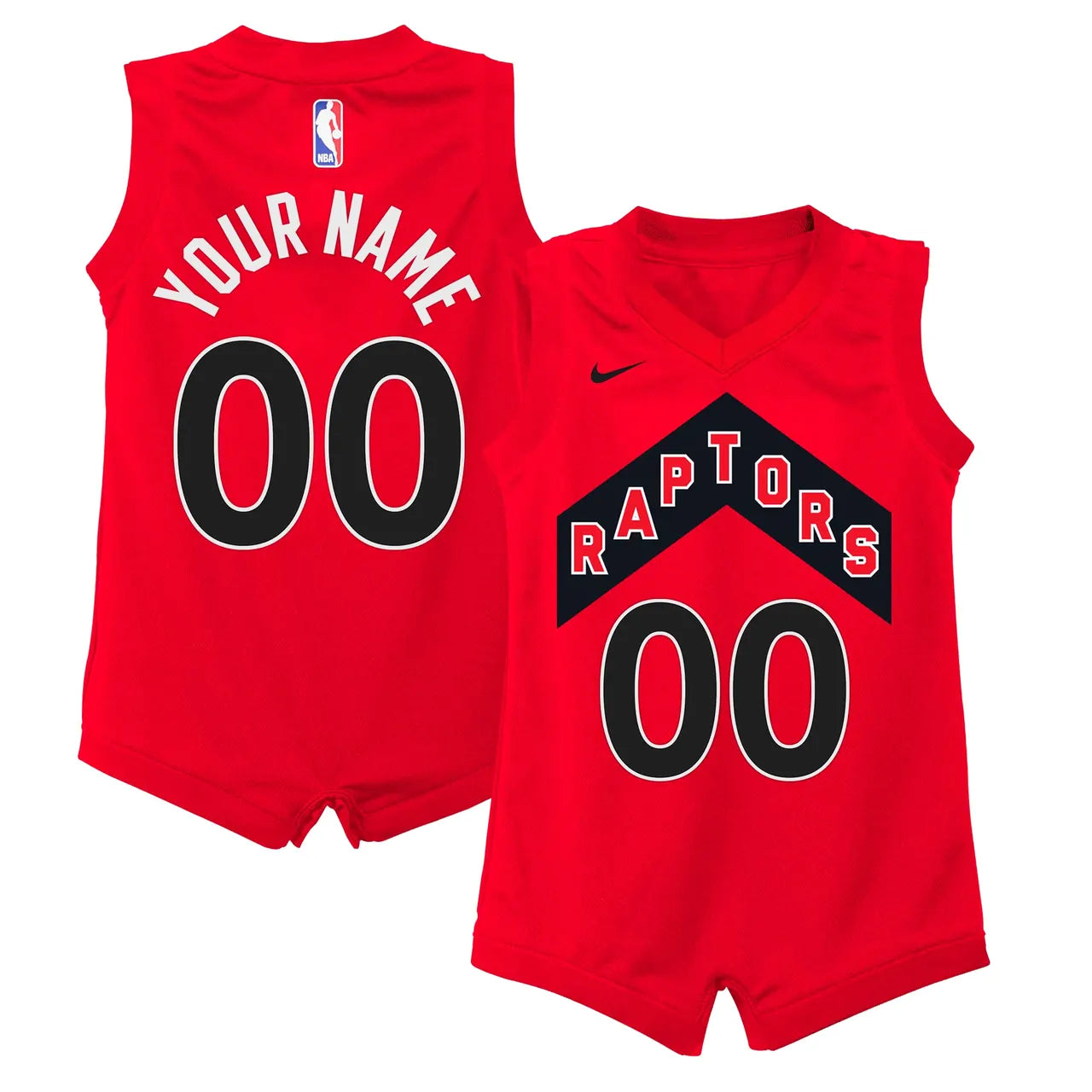 Raptors Red Baby Bodysuit