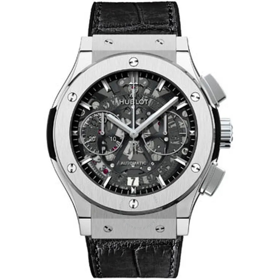 Hublot Black Skeleton Watch