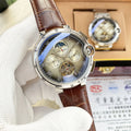 Cartier Brown Alligator Tourbillon