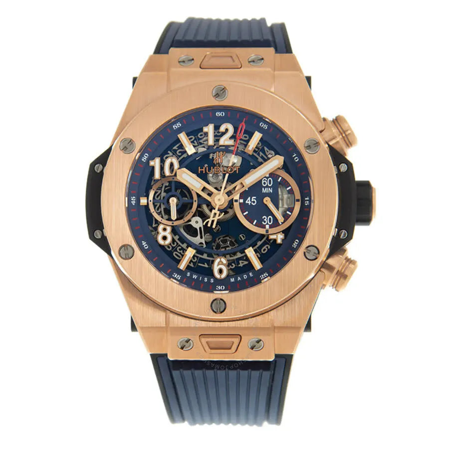 Hublot Rose Gold Blue - Hình 3